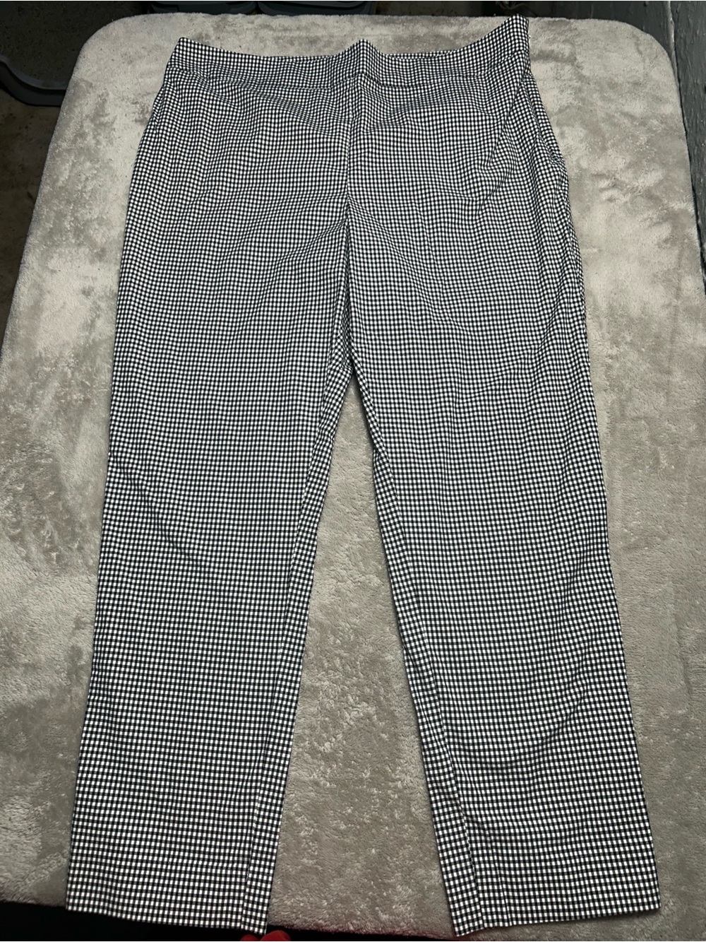Women’s Black & White Checkered Dress Pants
